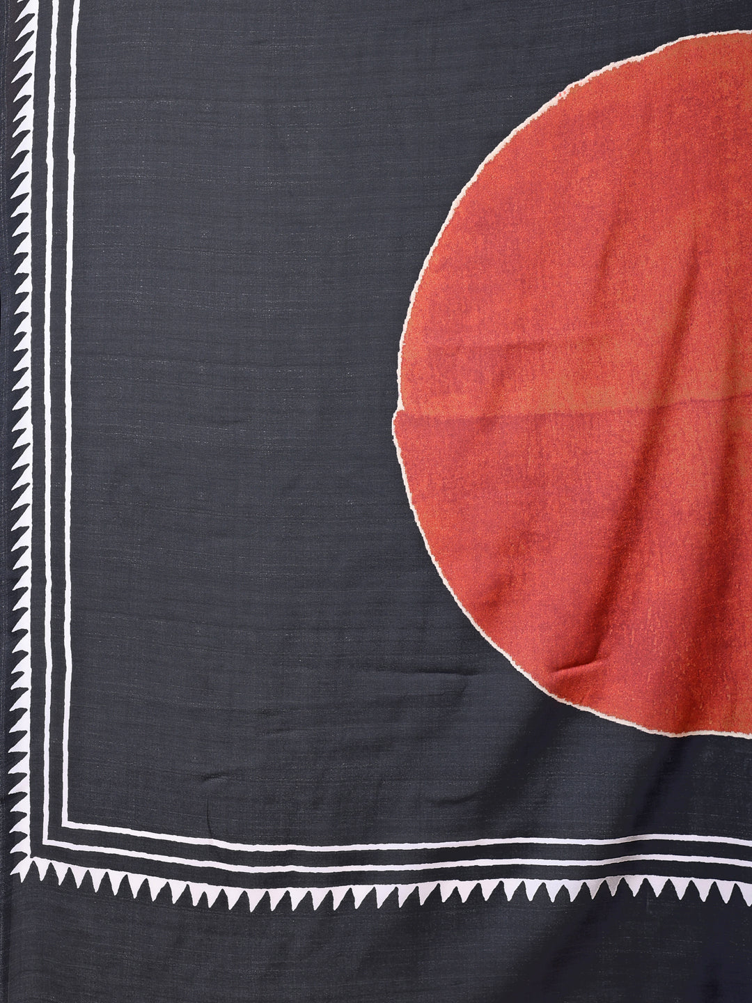 Silver Grey Geometric  Satin Georgette Saree