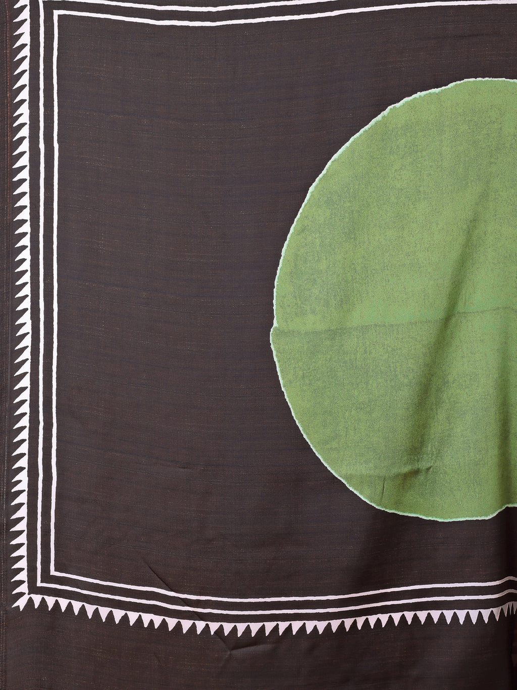 Ash Grey Geometric  Satin Georgette Saree