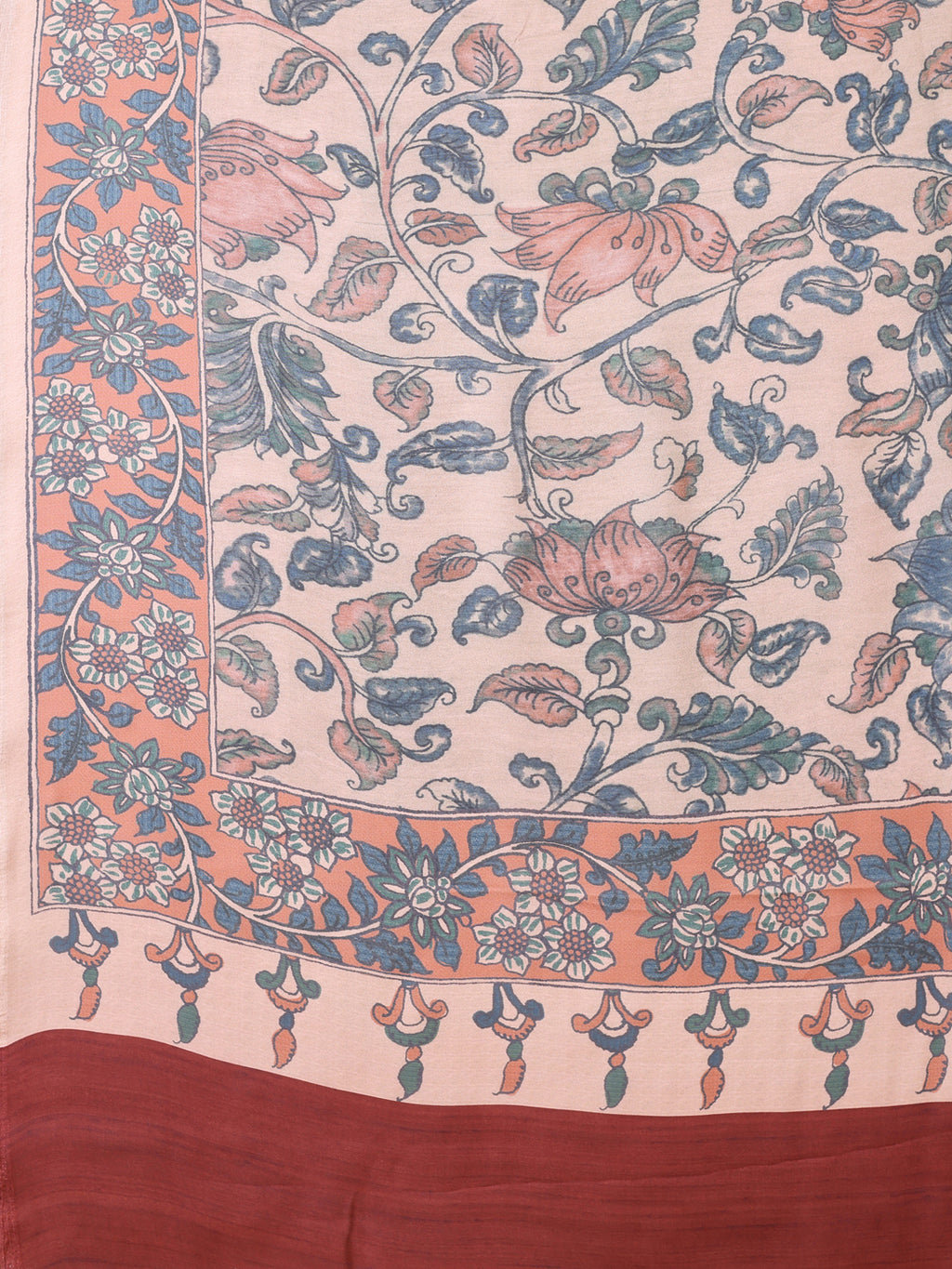 Rose Pink Ethnic Motif Satin Georgette Saree
