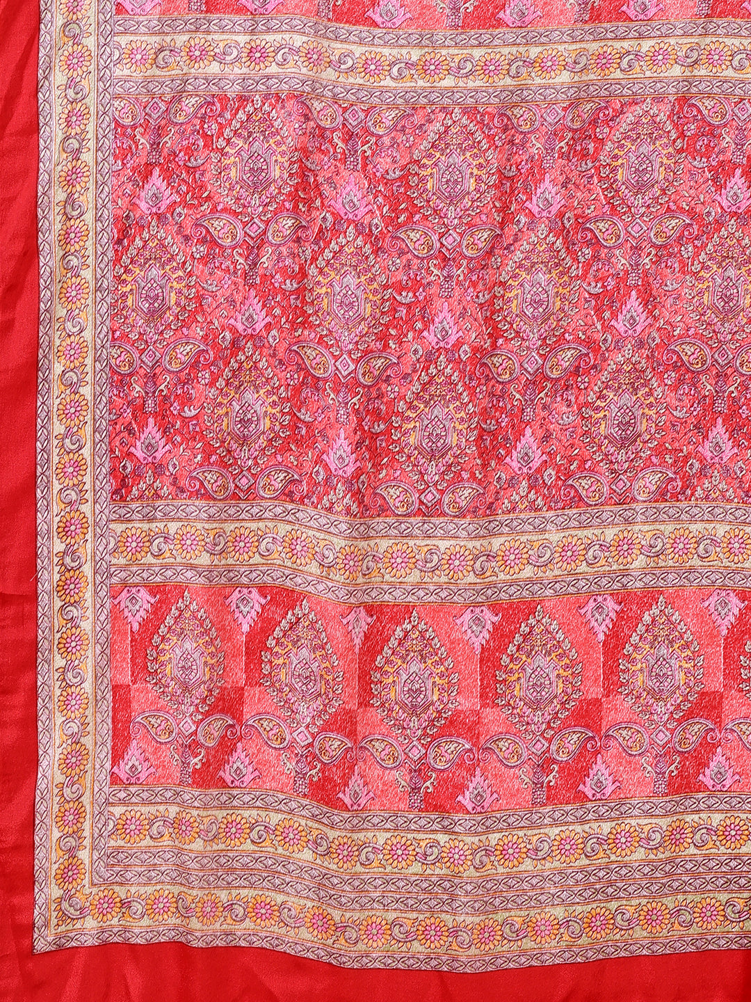 Crepe Ethnic Motif Dusty Rose Pink Saree